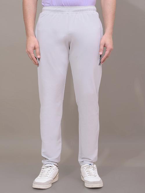 men grey solid mid rise full length track pant - 21881381 - Standard Image - 0