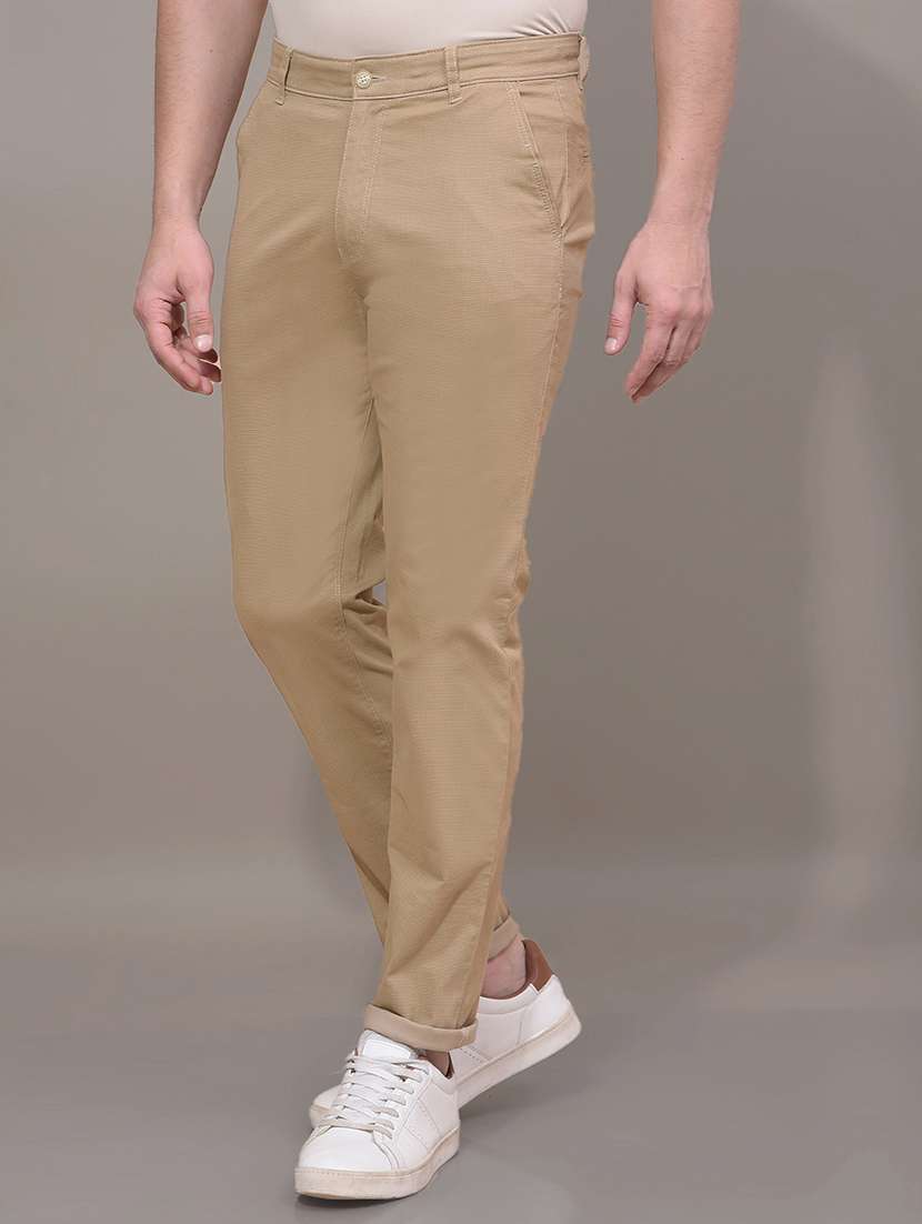 men self design mid rise chinos casual trouser - 21881383 -  Standard Image - 2
