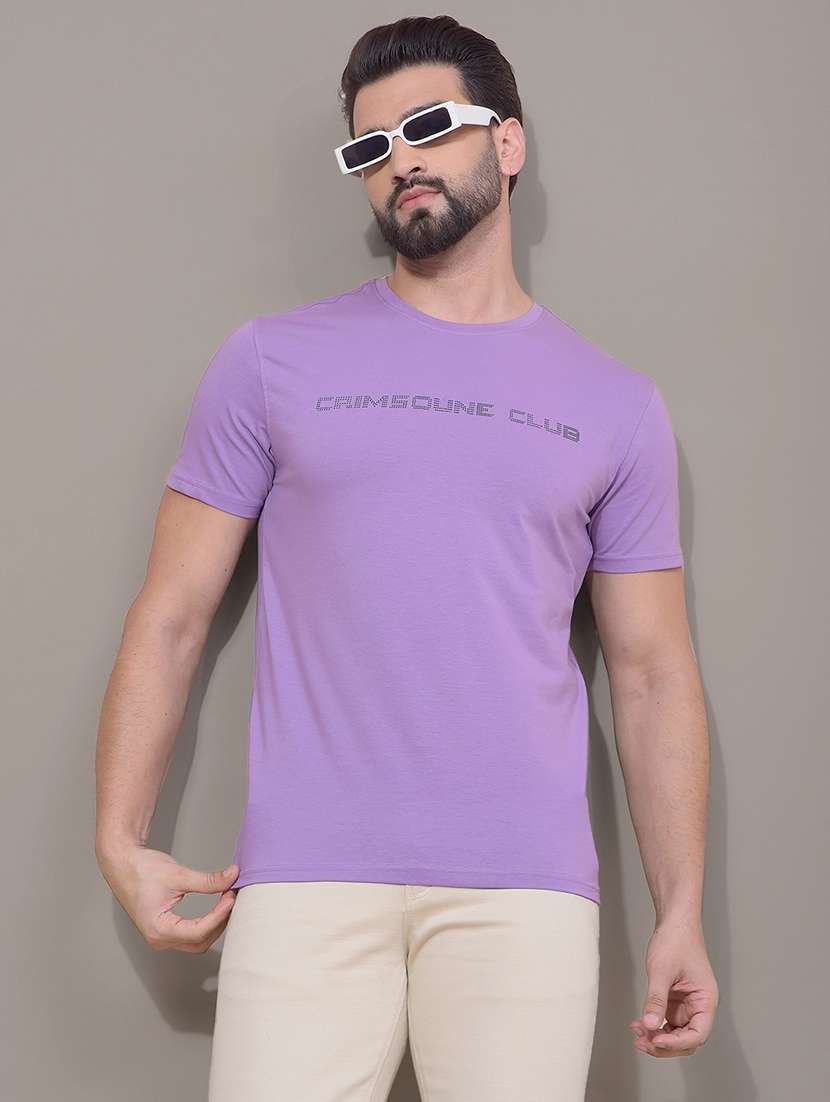 men typographic short sleeve slim fit t-shirt