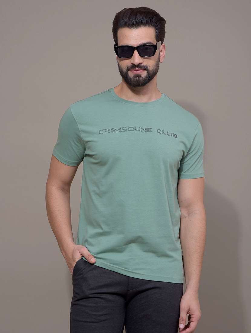 men typographic short sleeve slim fit t-shirt