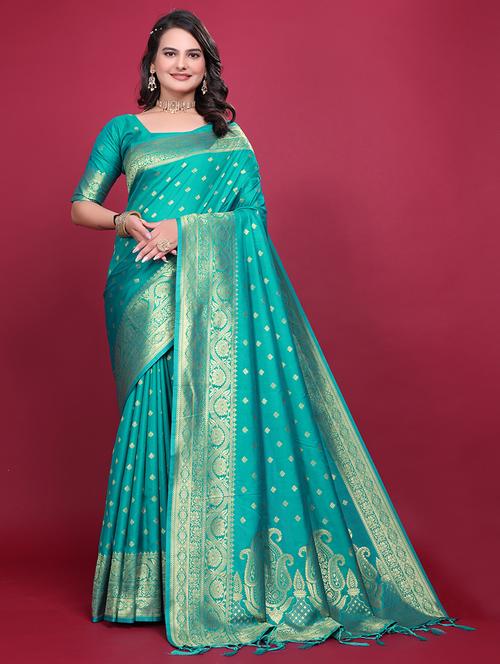 women self design banarasi saree with blouse - 21881500 -  Standard Image - 0