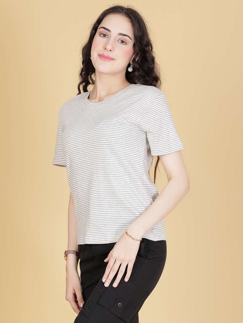 women printed short sleeve regular fit t-shirt - 21881524 -  Standard Image - 2