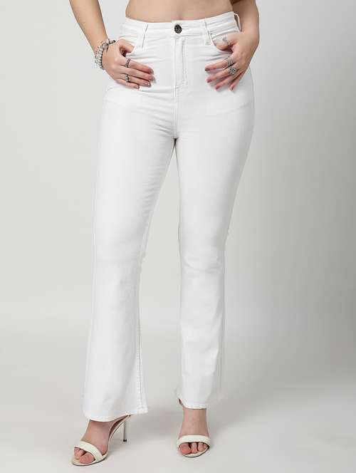 women solid high rise bootcut jean - 21881551 -  Standard Image - 0