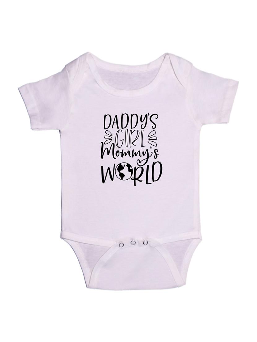 kids typographic short sleeve romper