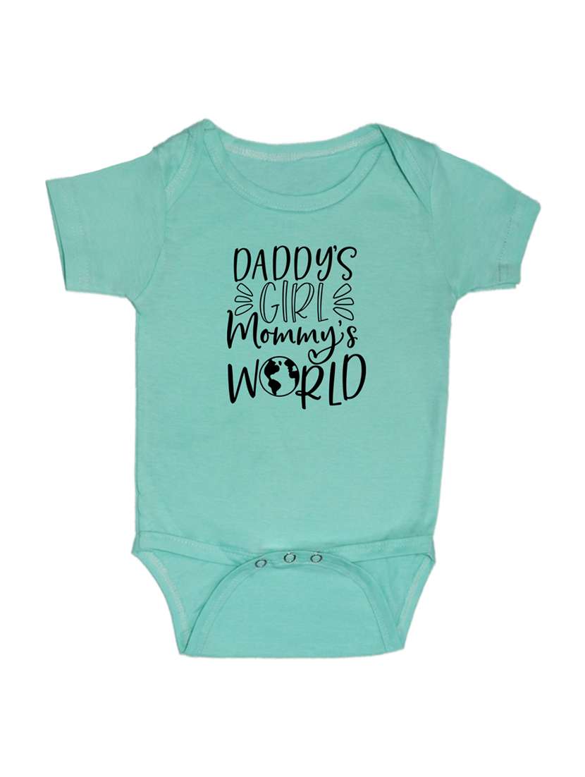 kids typographic short sleeve romper