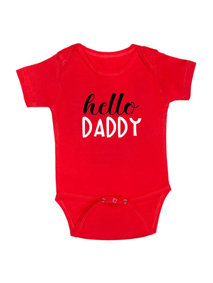 kids typographic short sleeve romper