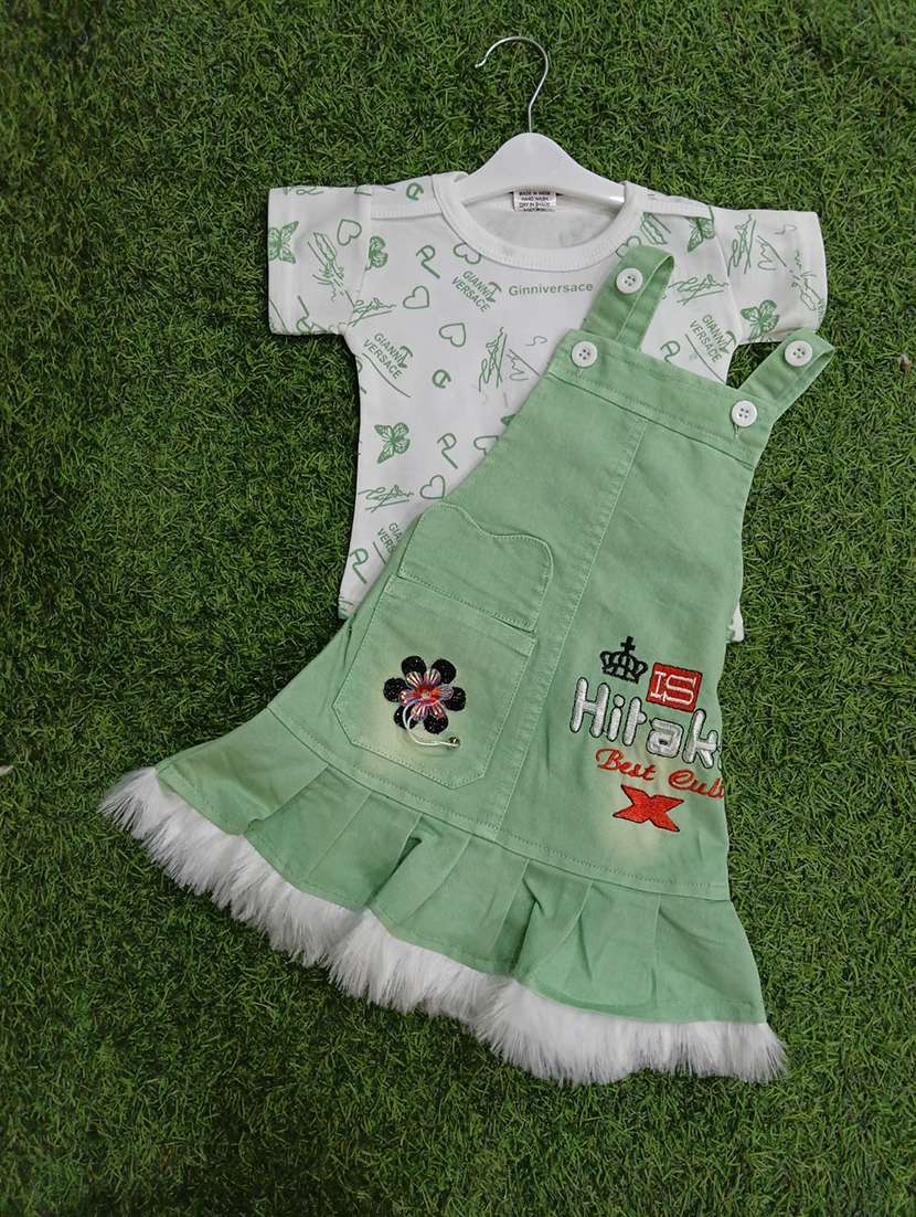 girls printed adjustable strap dungaree dress - 21881649 -  Standard Image - 2