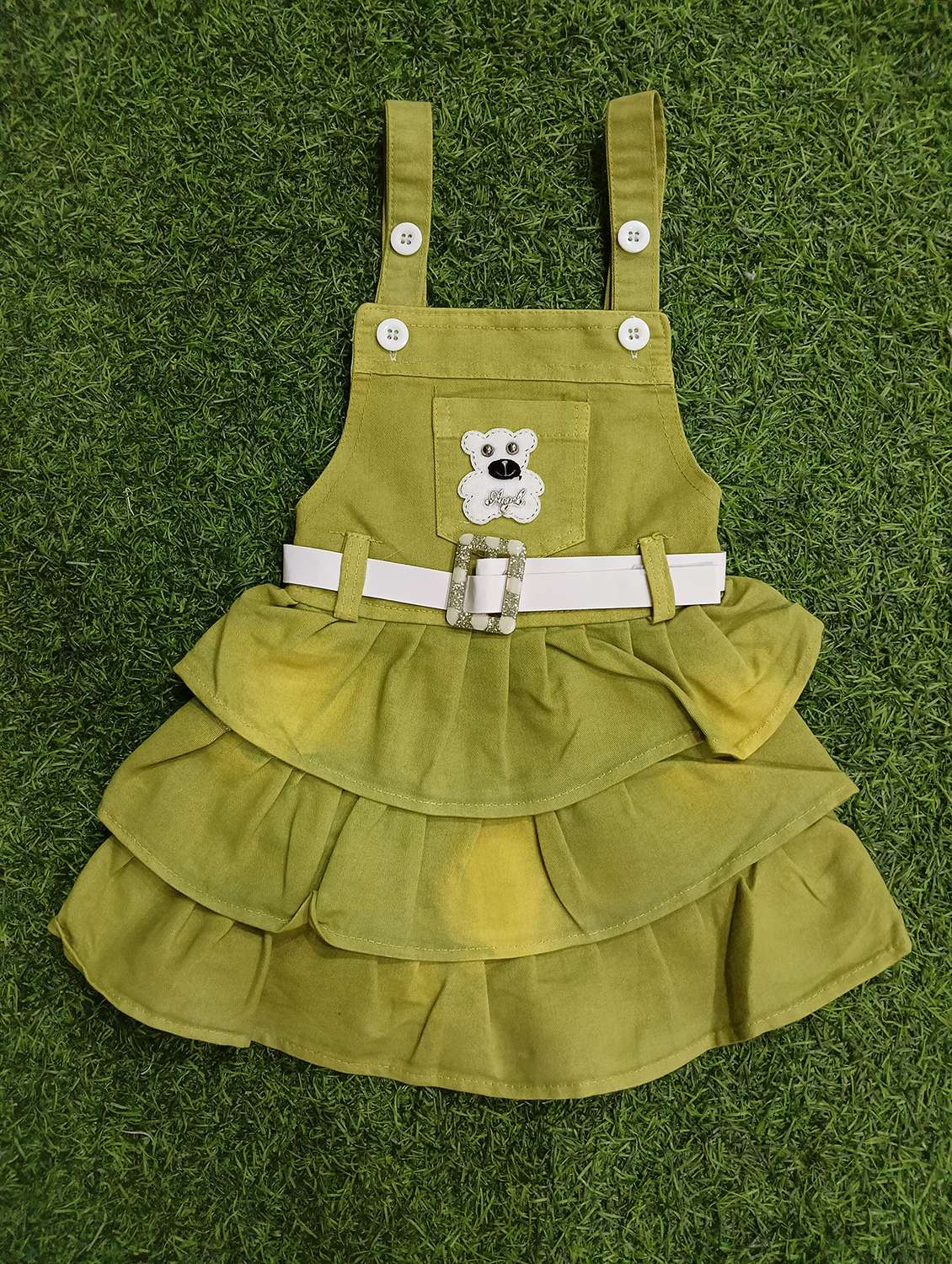 girls printed adjustable strap dungaree dress - 21881654 -  Standard Image - 2