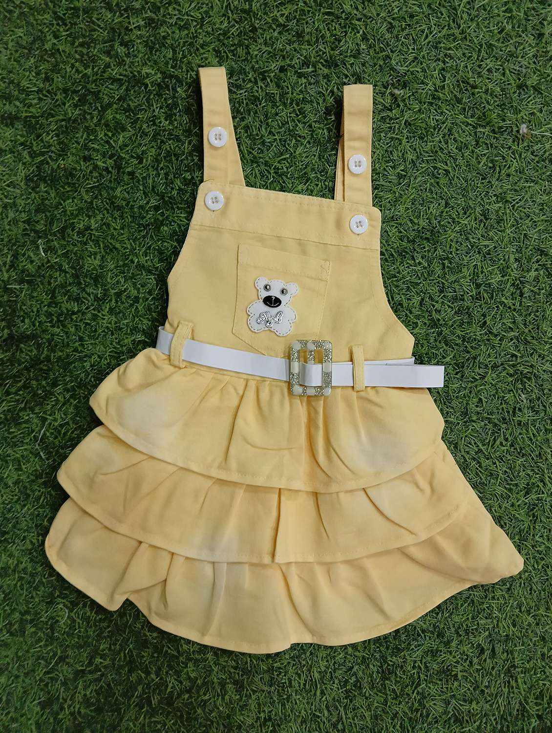 girls printed adjustable strap dungaree dress - 21881656 -  Standard Image - 2