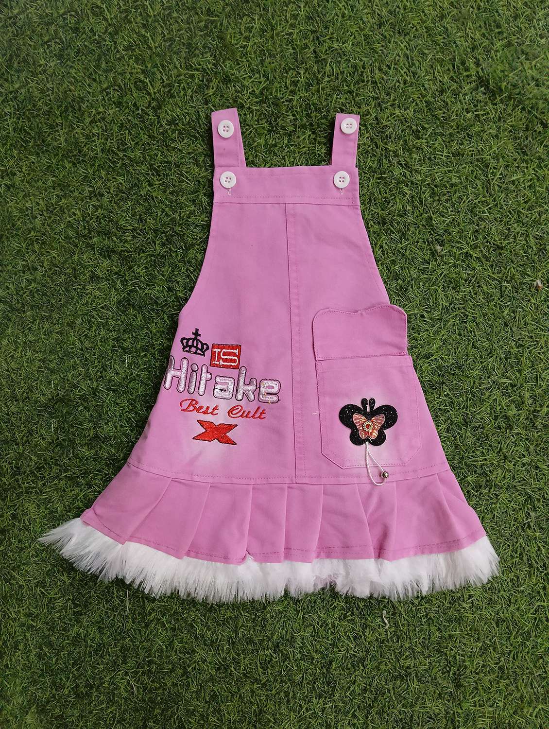 girls printed adjustable strap dungaree dress - 21881675 -  Standard Image - 2