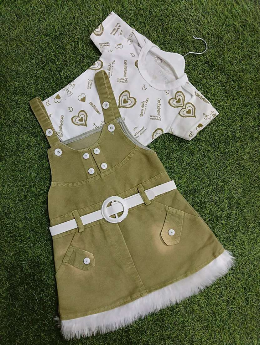 girls printed adjustable strap dungaree dress - 21881687 -  Standard Image - 2