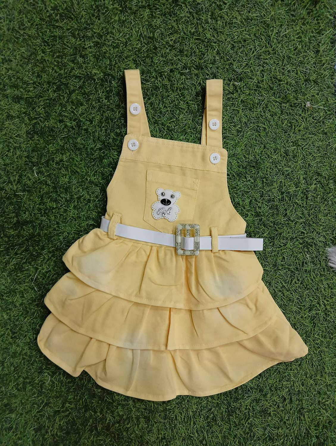 girls printed adjustable strap dungaree dress - 21881688 -  Standard Image - 2