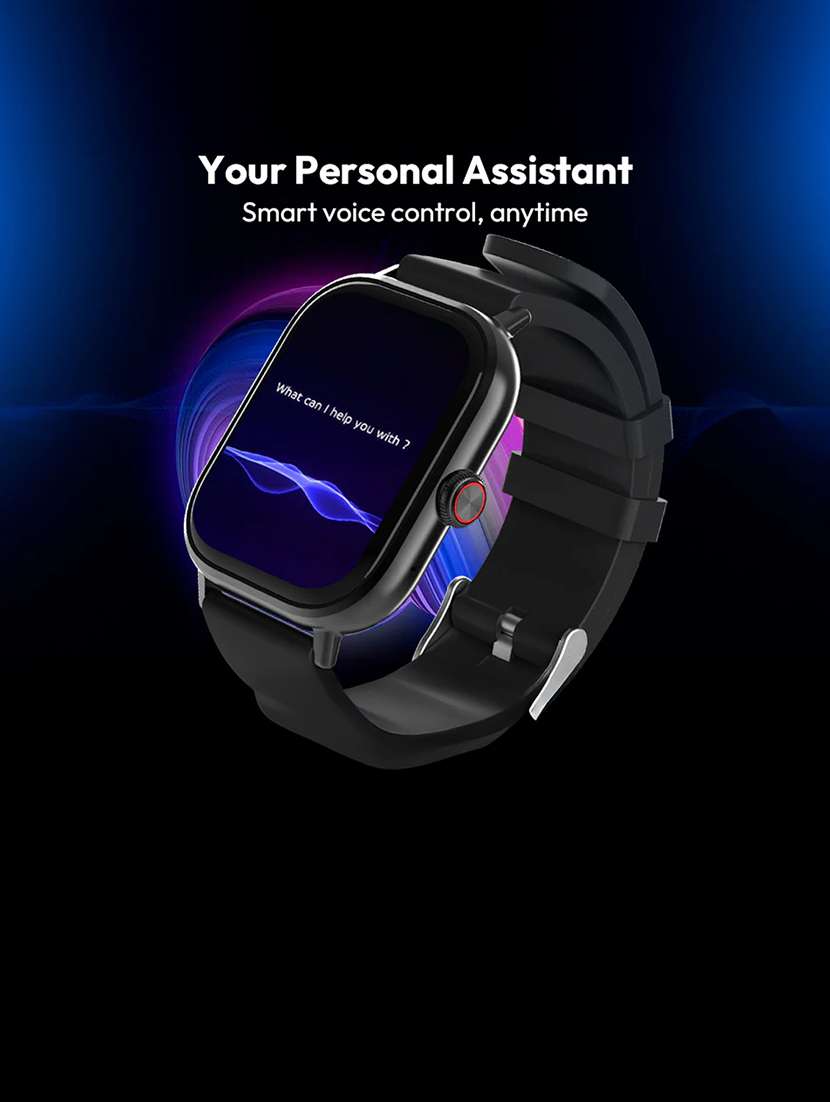 snapup horizon go bluetooth calling smartwatch (jet black) - 21882726 -  Standard Image - 7