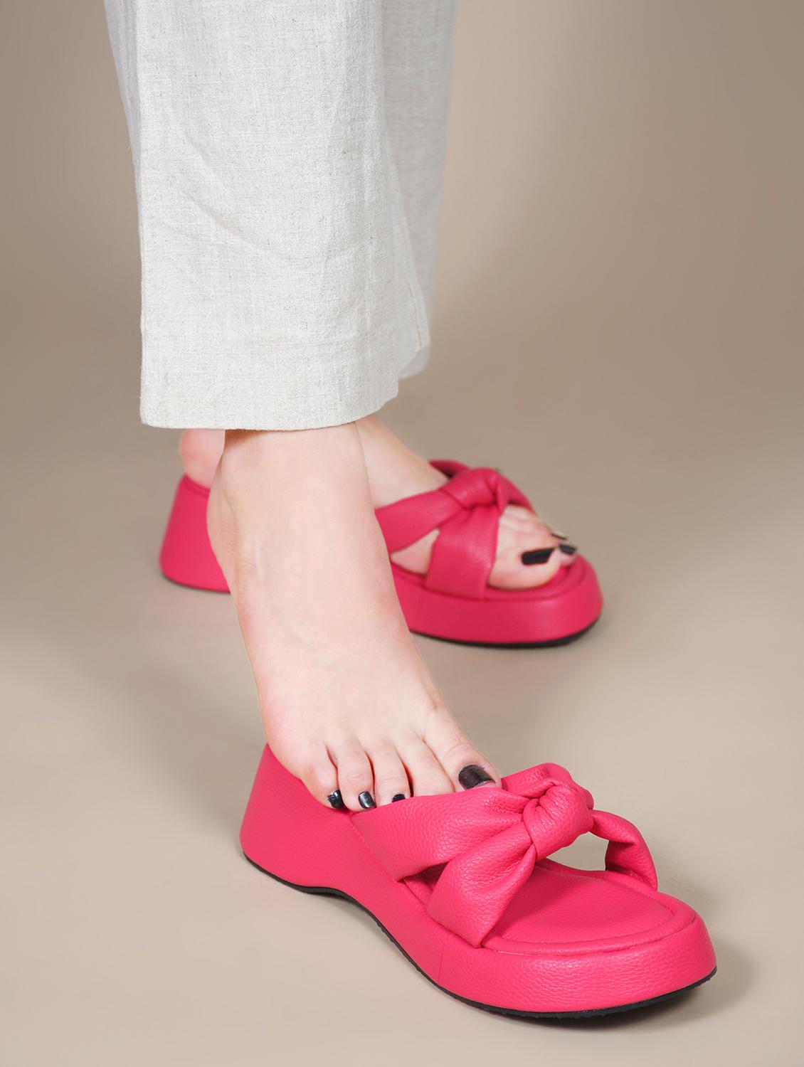 women pink slip on wedge - 21887822 - Zoom Image - 0