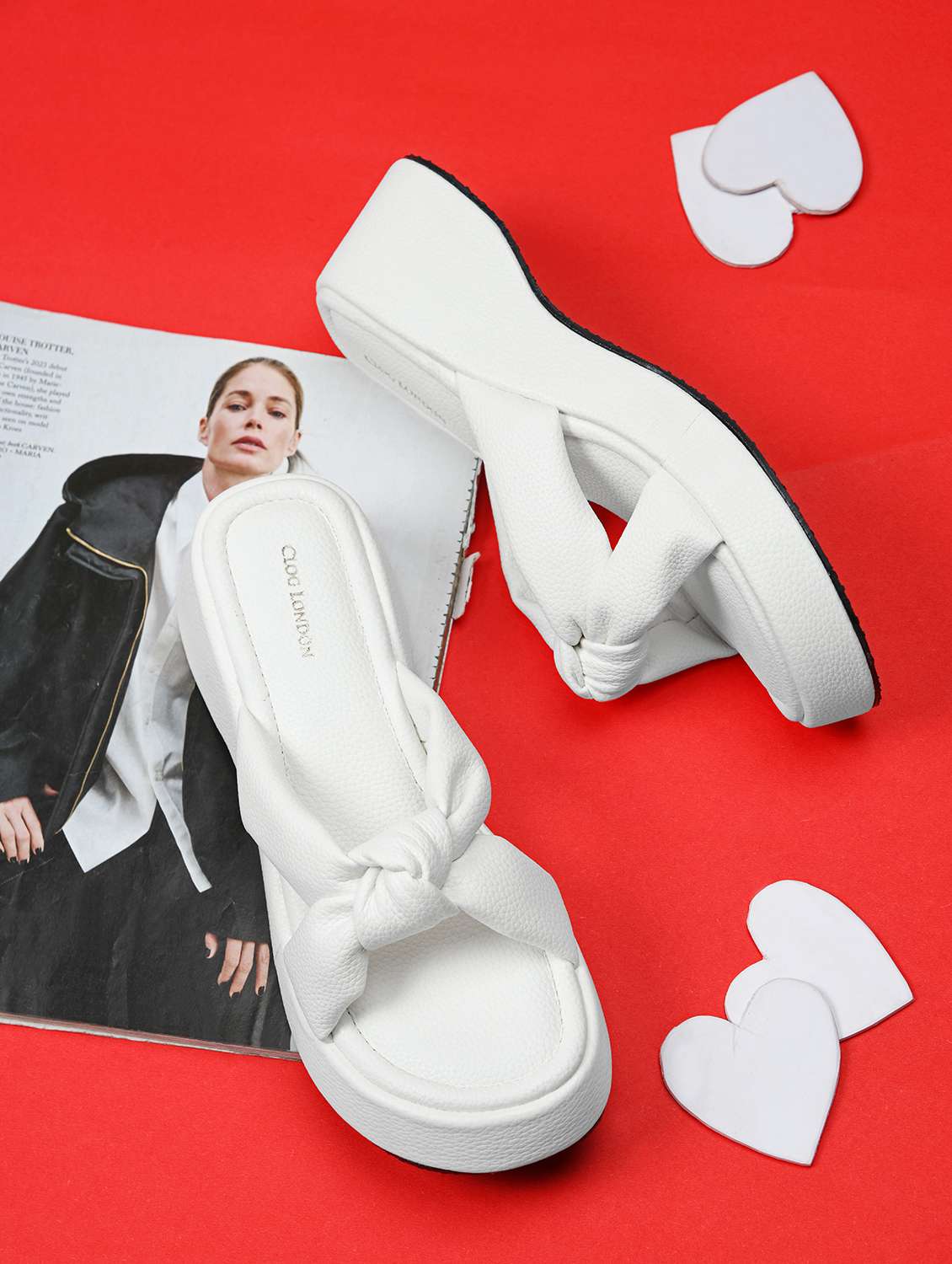 women white slip on wedge - 21887823 - Zoom Image - 0