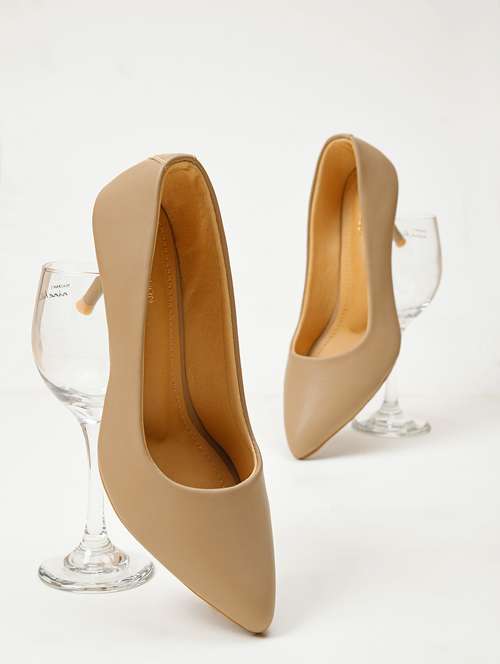women beige slip on pump - 21887826 - Standard Image - 0