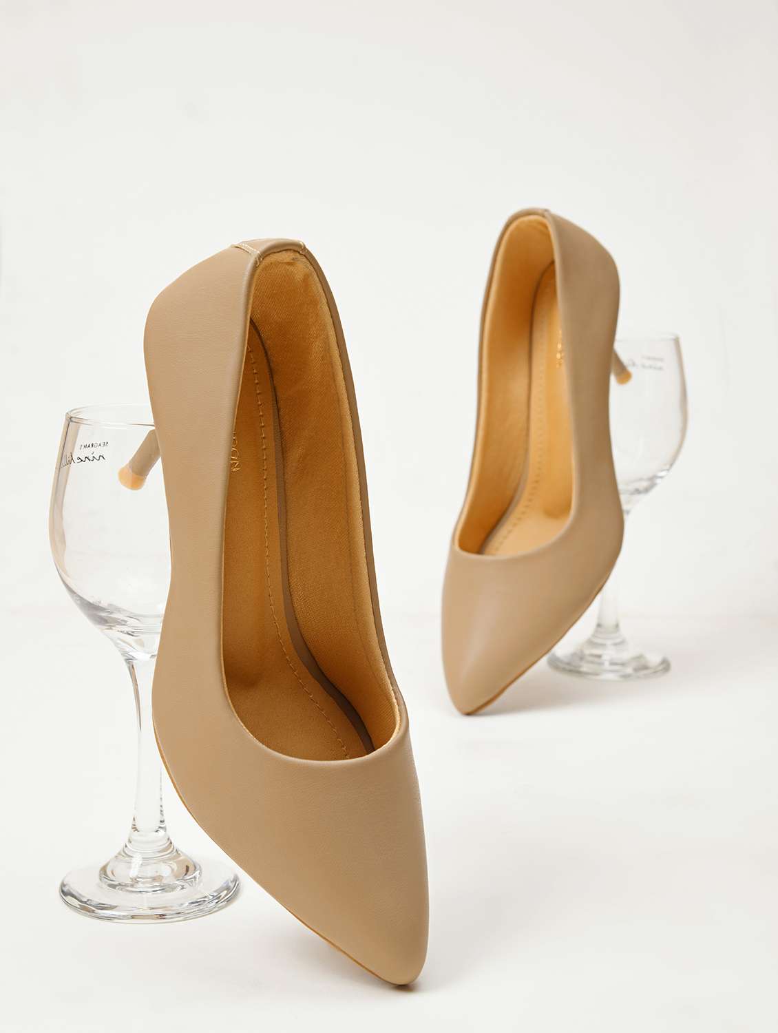 women beige slip on pump - 21887826 - Zoom Image - 0