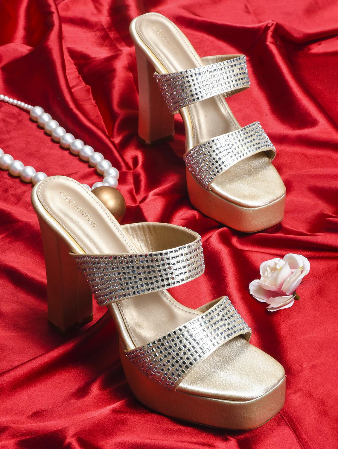 women gold slip on sandal - 21887833 - Zoom Image - 0