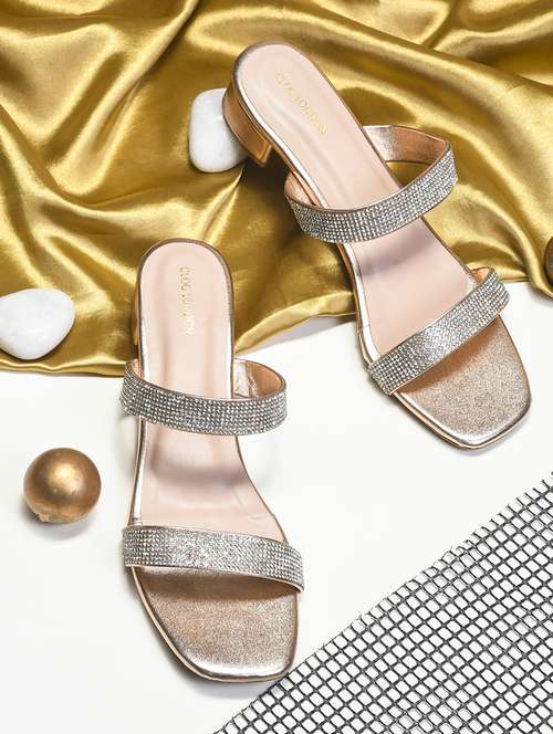 women copper slip on sandal - 21887837 - Standard Image - 0