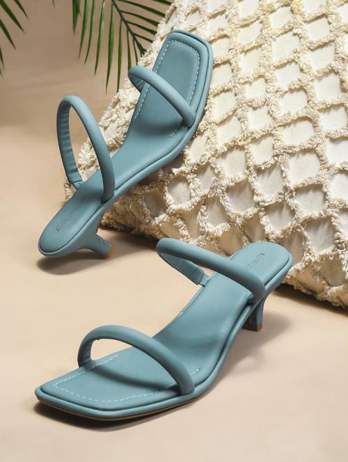 women blue slip on sandal - 21887840 - Standard Image - 0