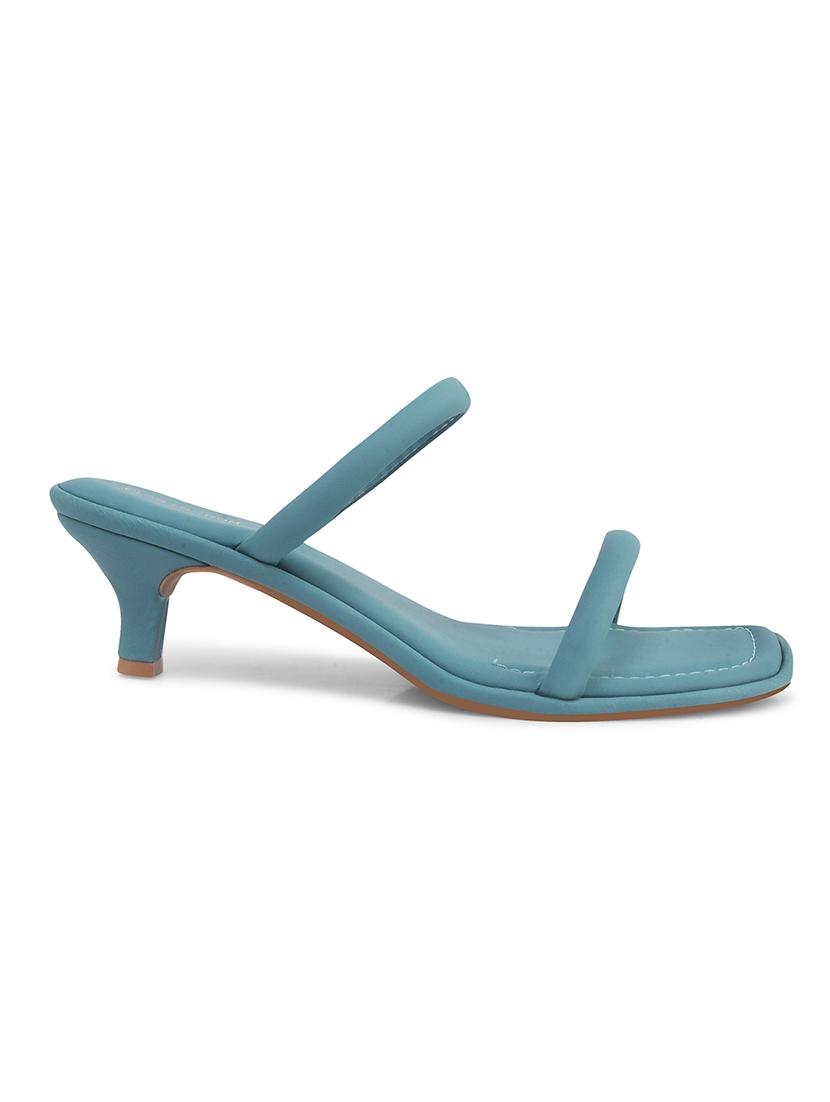 women blue slip on sandal - 21887840 - Standard Image - 2
