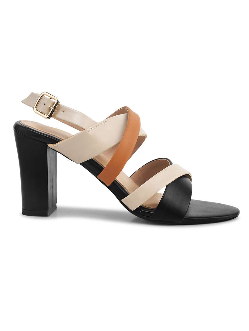 women black back strap sandal - 21887841 -  Standard Image - 2