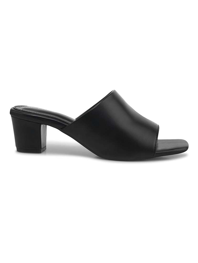 women black slip on sandal - 21887843 - Standard Image - 2