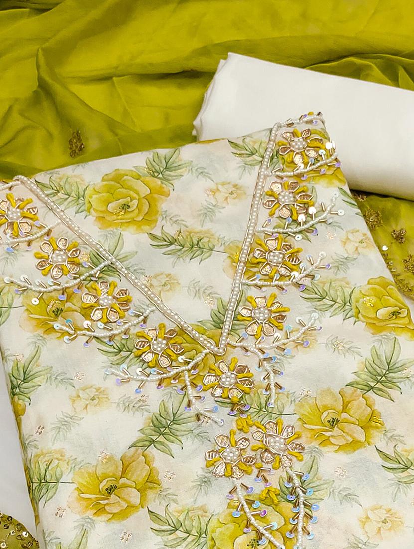 women embroidered unstitched suit set - 21887884 - Standard Image - 2