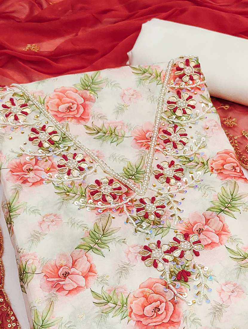 women embroidered unstitched suit set - 21887886 -  Standard Image - 2