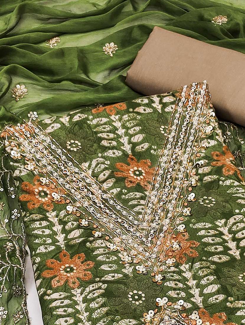 women embroidered unstitched suit set - 21887890 -  Standard Image - 2