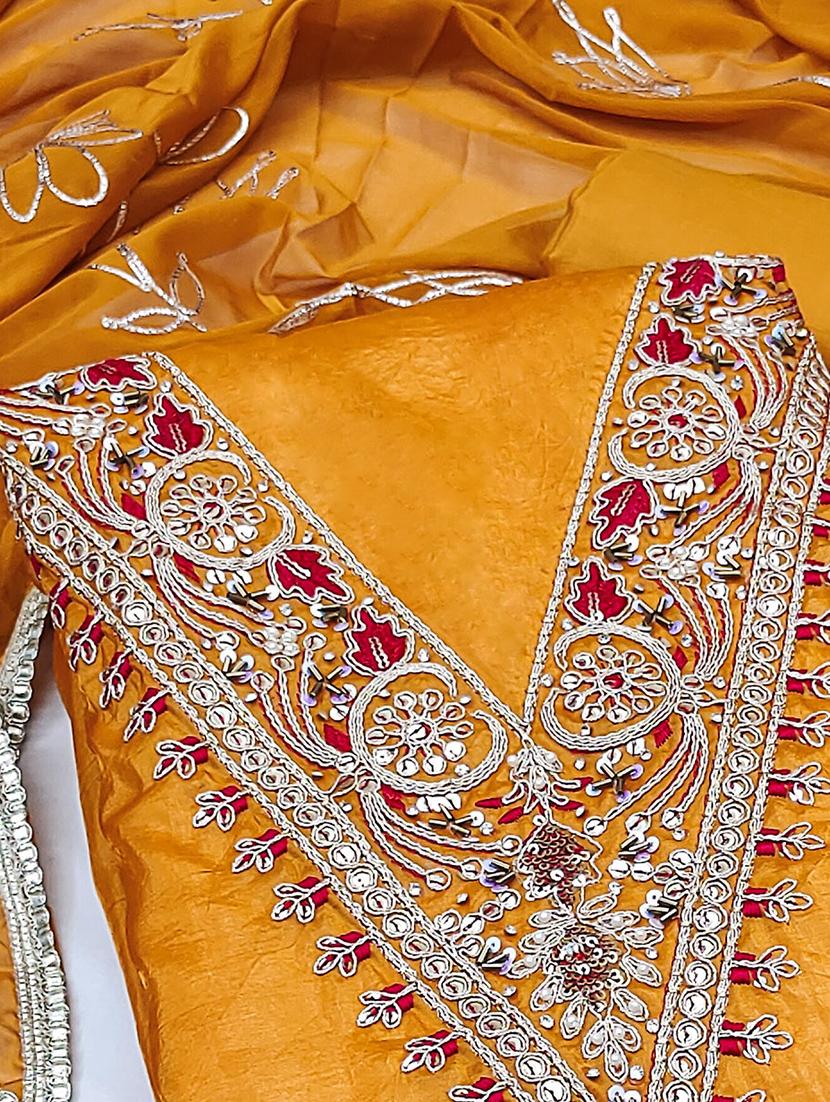 women embroidered unstitched suit set - 21887907 - Standard Image - 2