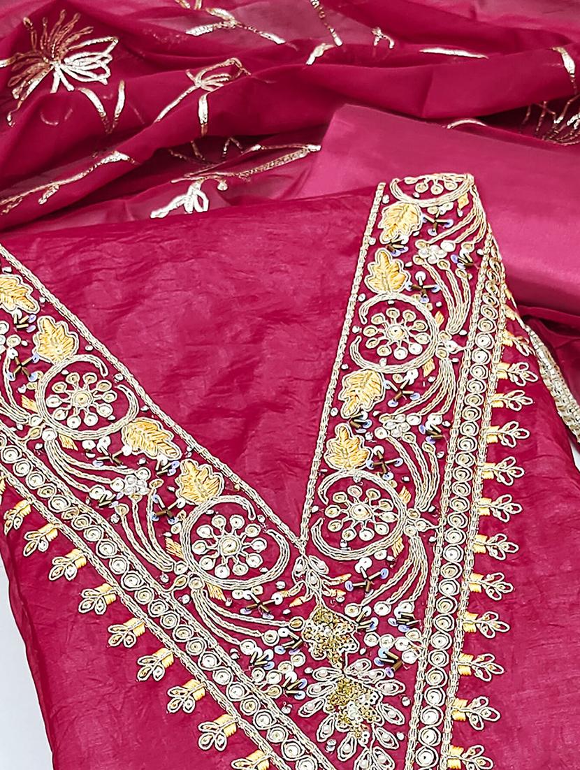 women embroidered unstitched suit set - 21887908 - Standard Image - 2