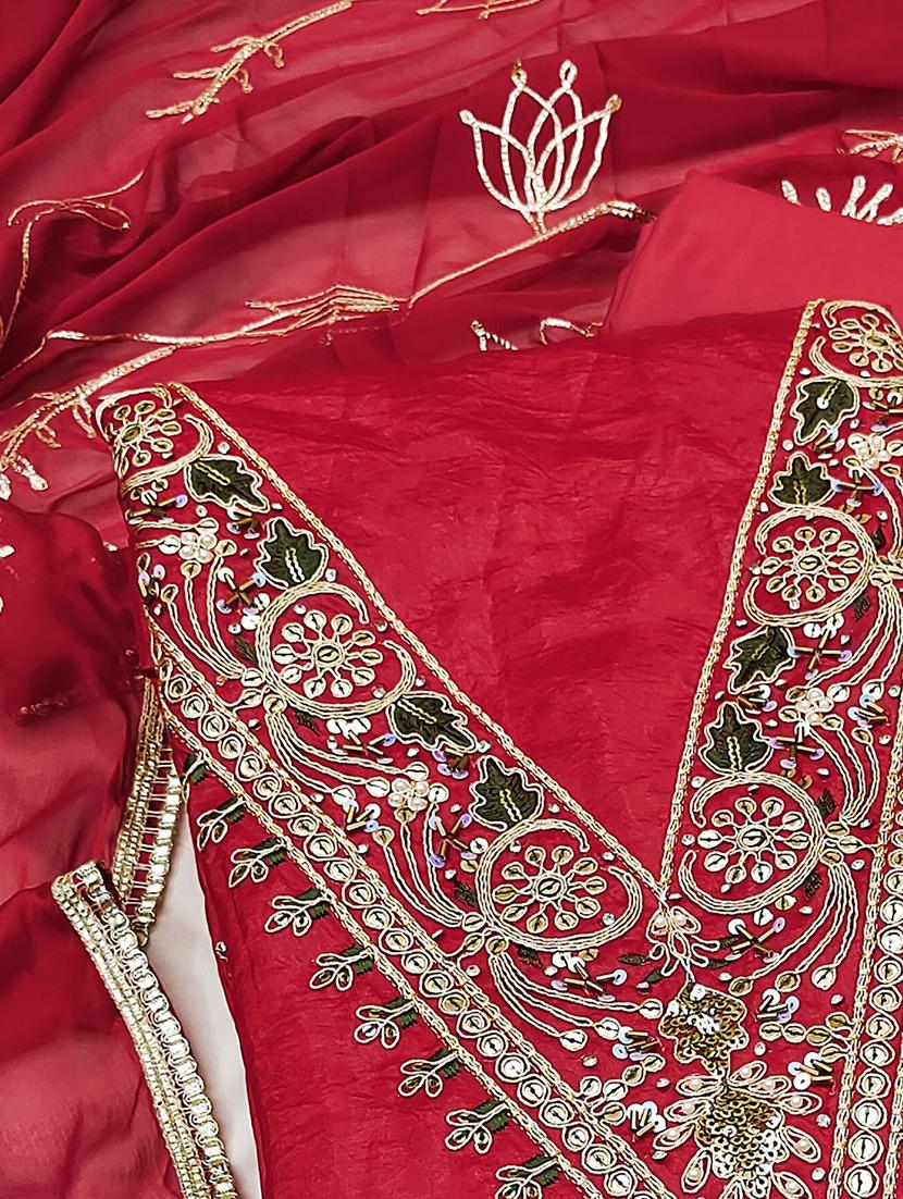 women embroidered unstitched suit set - 21887909 - Standard Image - 2