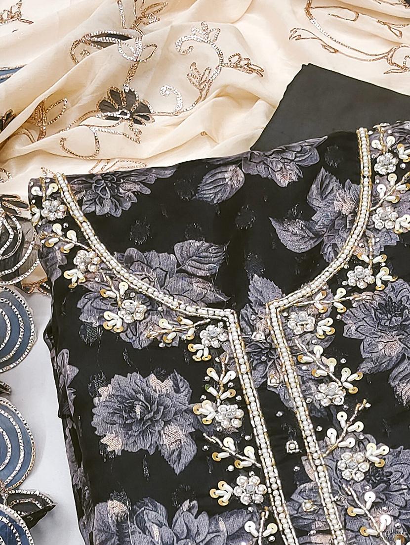 women embroidered unstitched suit set - 21887911 - Standard Image - 2