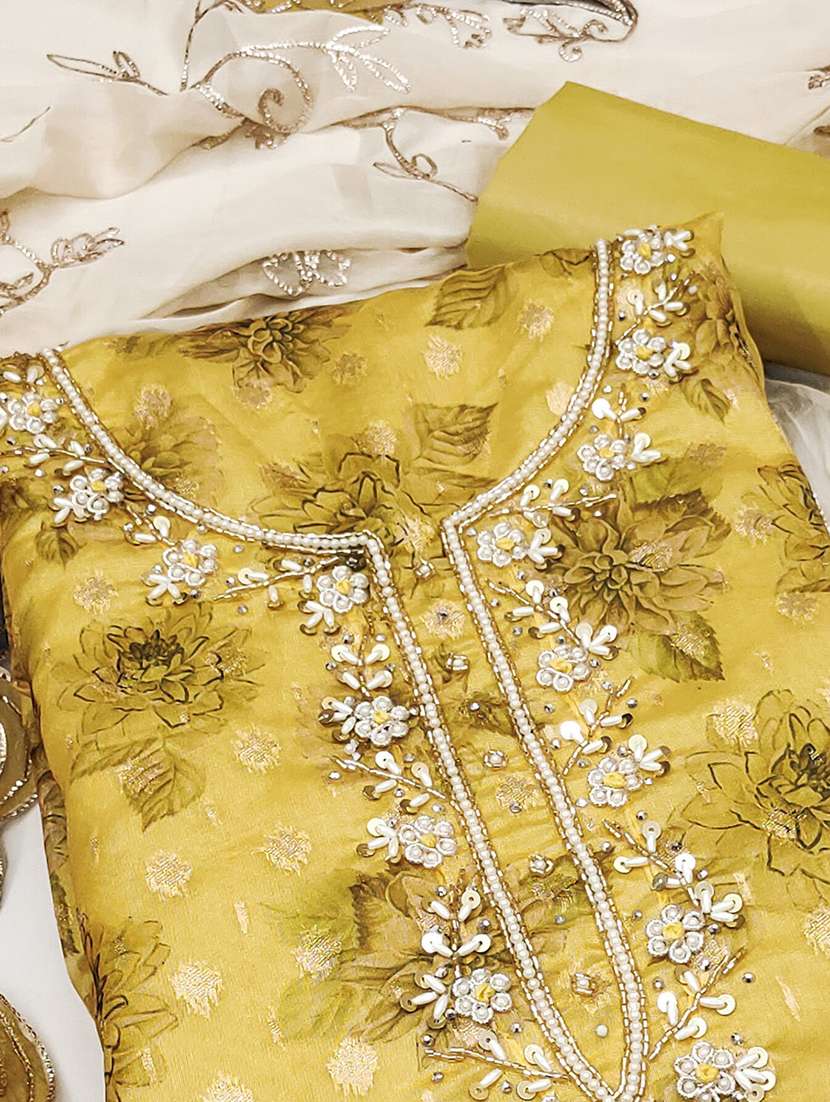 women embroidered unstitched suit set - 21887914 -  Standard Image - 2