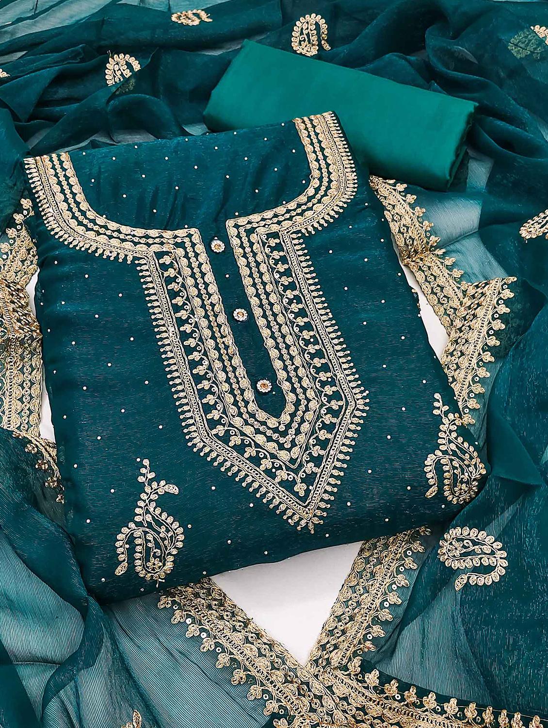 women embroidered unstitched suit set - 21887962 - Zoom Image - 0