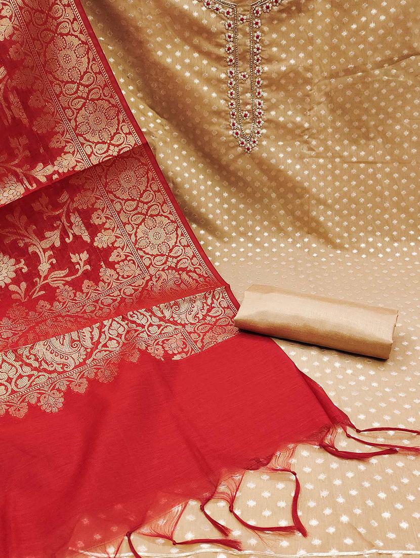 women embroidered unstitched suit set - 21887988 - Standard Image - 2