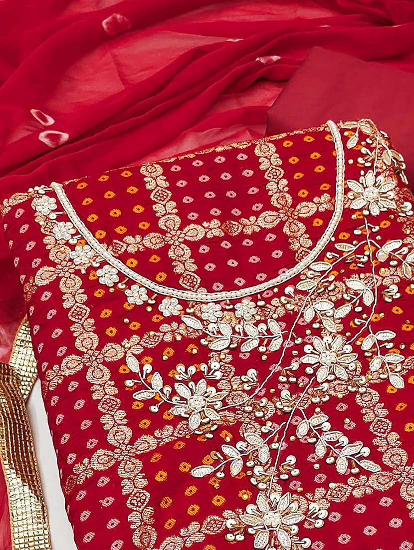 women embroidered unstitched suit set - 21887994 - Standard Image - 2