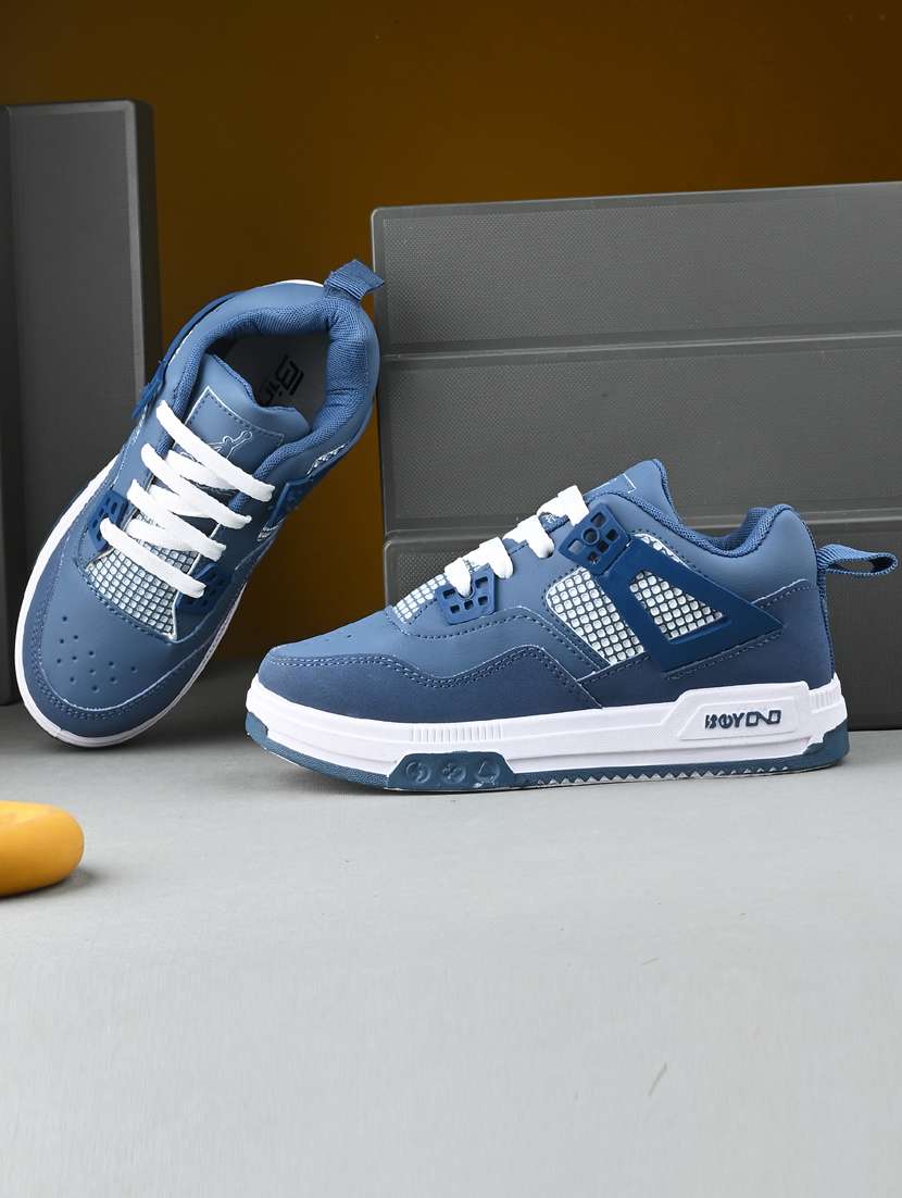 boys blue lace-up sneaker - 21888283 - Zoom Image - 0