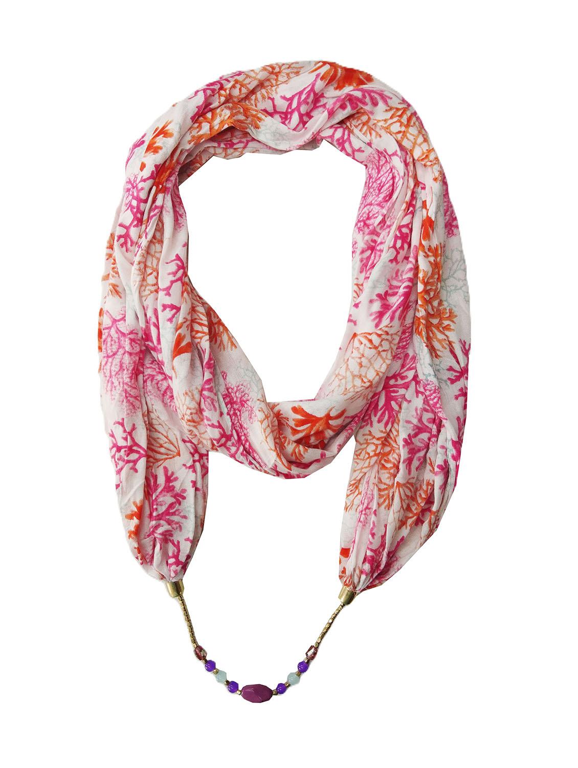 women pink printed scarf - 21899238 - Zoom Image - 0
