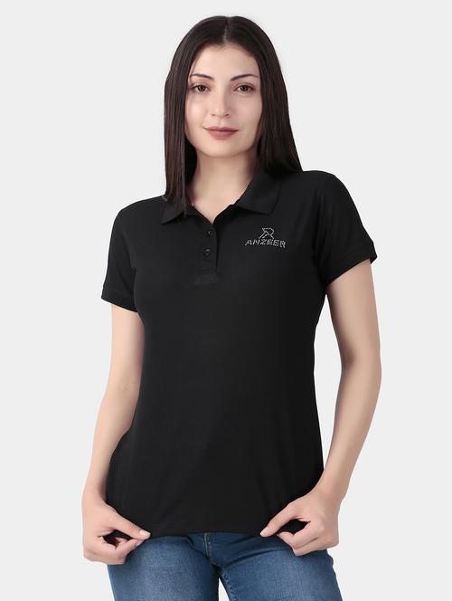 women solid regular fit polo t-shirt - 21900895 -  Standard Image - 0