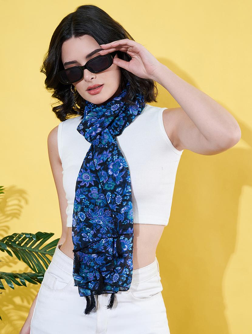 women blue chiffon scarf - 21900900 -  Zoom Image - 0