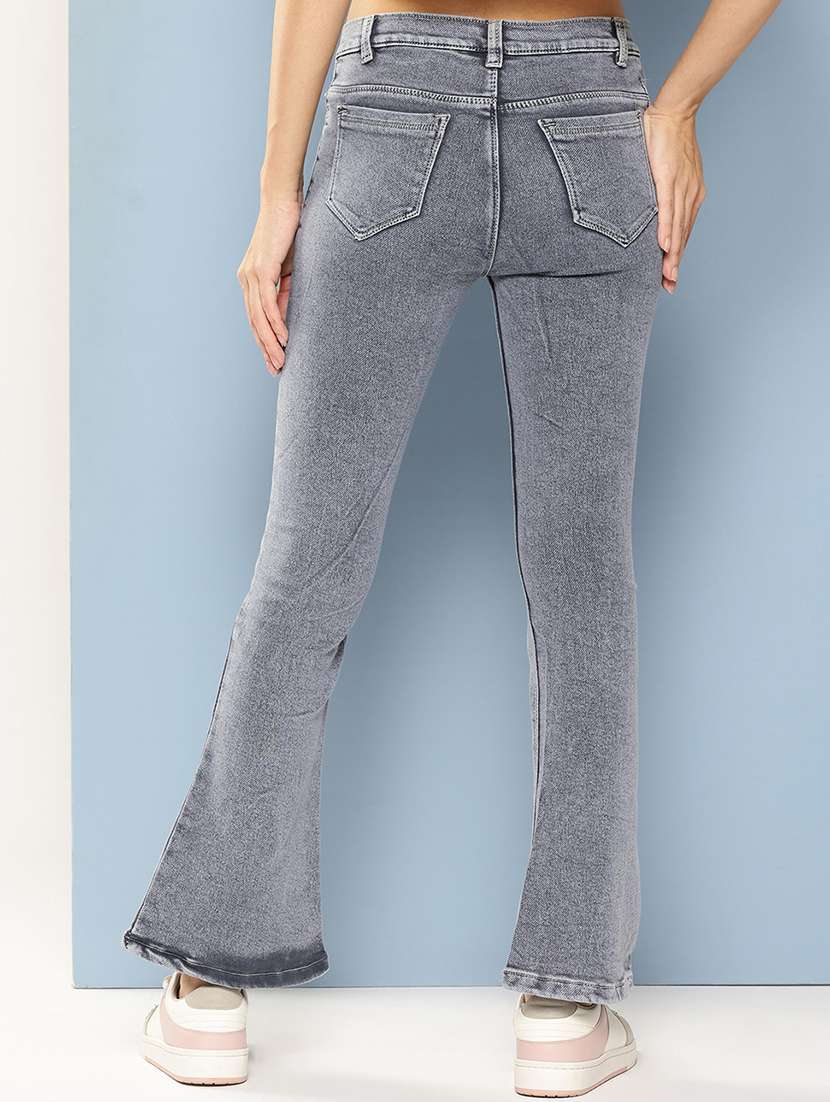 girls solid mid rise bootcut jean - 21901039 -  Standard Image - 2