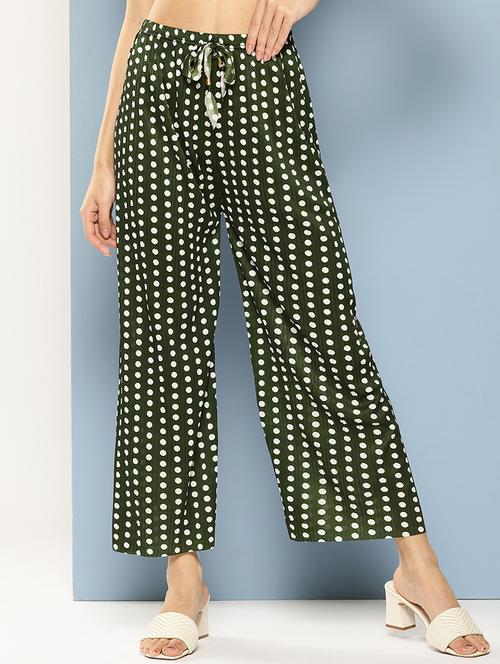 women printed mid rise ankle length straight palazzo - 21901187 -  Standard Image - 0