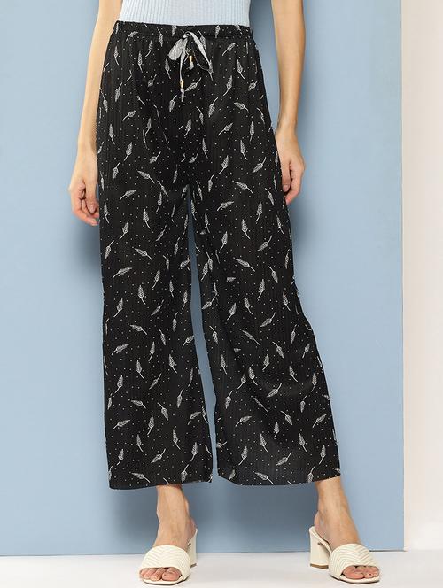 women printed mid rise ankle length straight palazzo - 21901191 -  Standard Image - 0