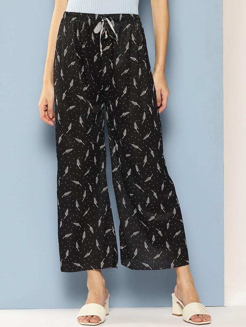 women printed mid rise ankle length straight palazzo - 21901191 -  Zoom Image - 0