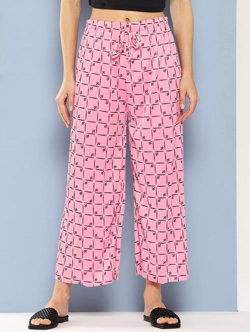 women printed mid rise ankle length straight palazzo - 21901206 -  Standard Image - 0