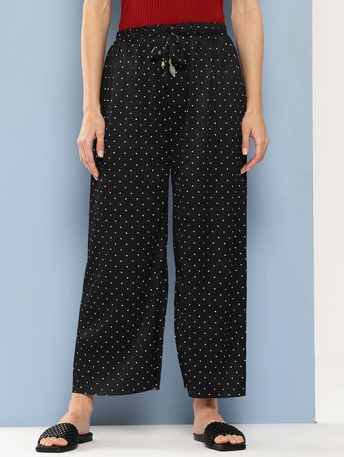 women printed mid rise ankle length straight palazzo - 21901221 - Standard Image - 0