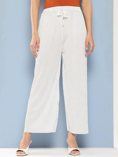 women printed mid rise ankle length straight palazzo - 21901226 -  Standard Image - 0