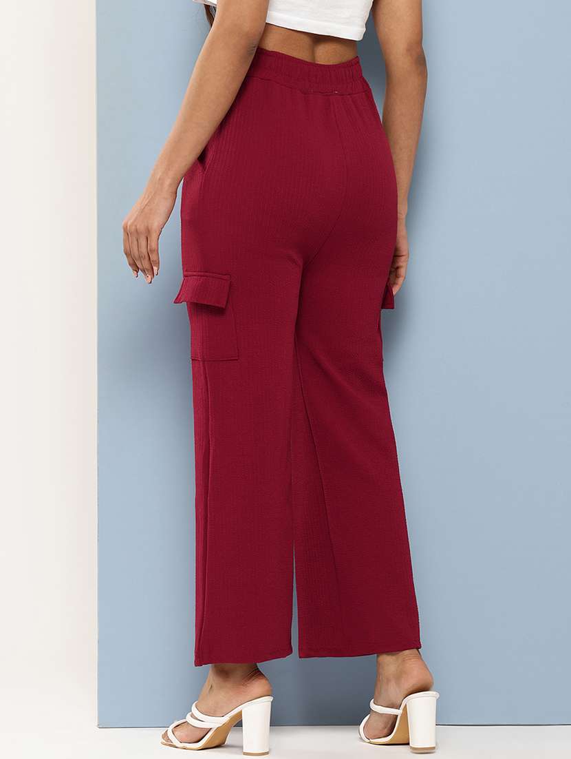 women solid mid rise cargo - 21901248 -  Standard Image - 2